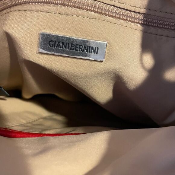 Giani Bernini Red Leather Crossbody Women’s Purse - Picture 10 of 13